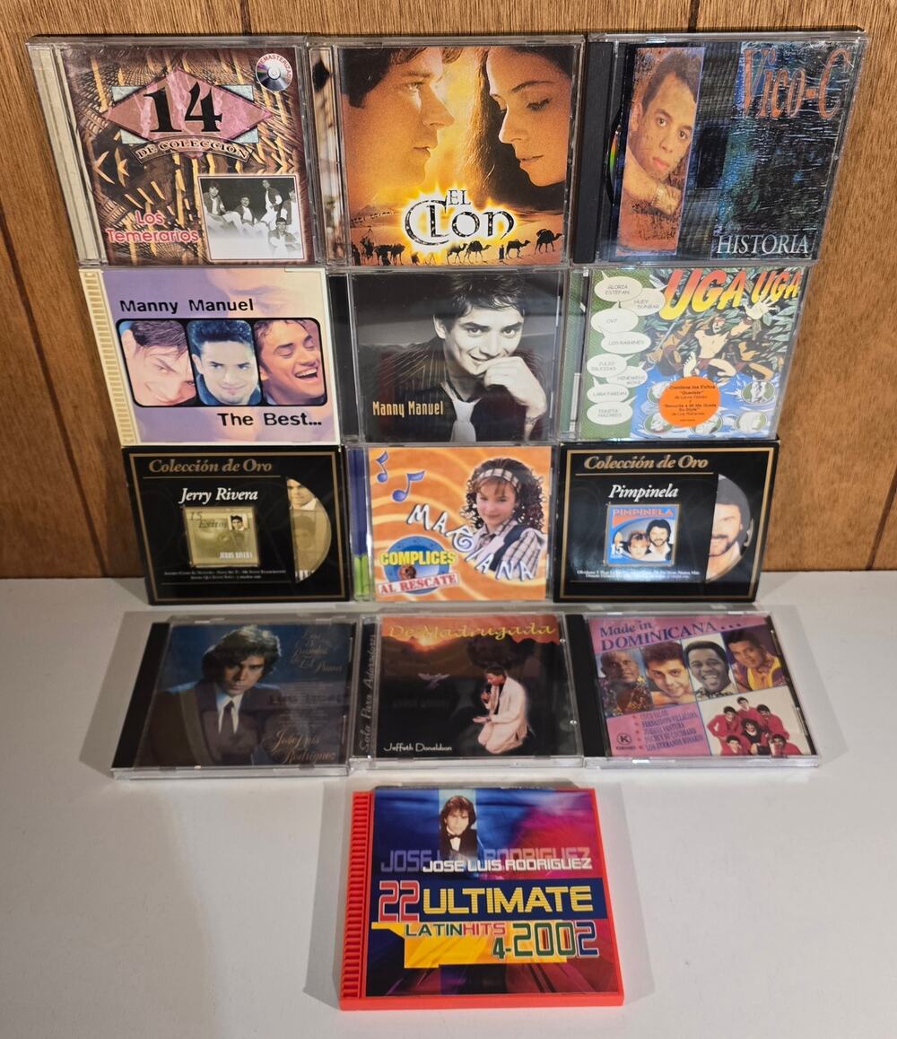 Latin Spanish Music CD Lot Manny Manuel Jose Luis Rodriguez Vico-C